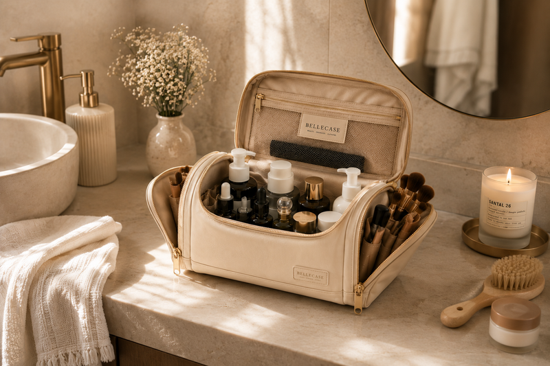 Bellecase in de badkamer
